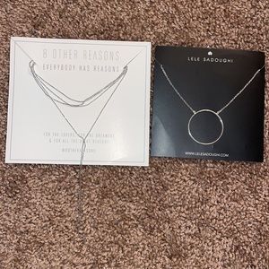 Two silver necklaces